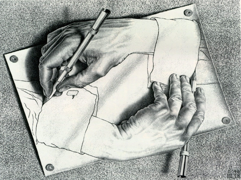 M.C. Escher 1948 | Drawing Hands